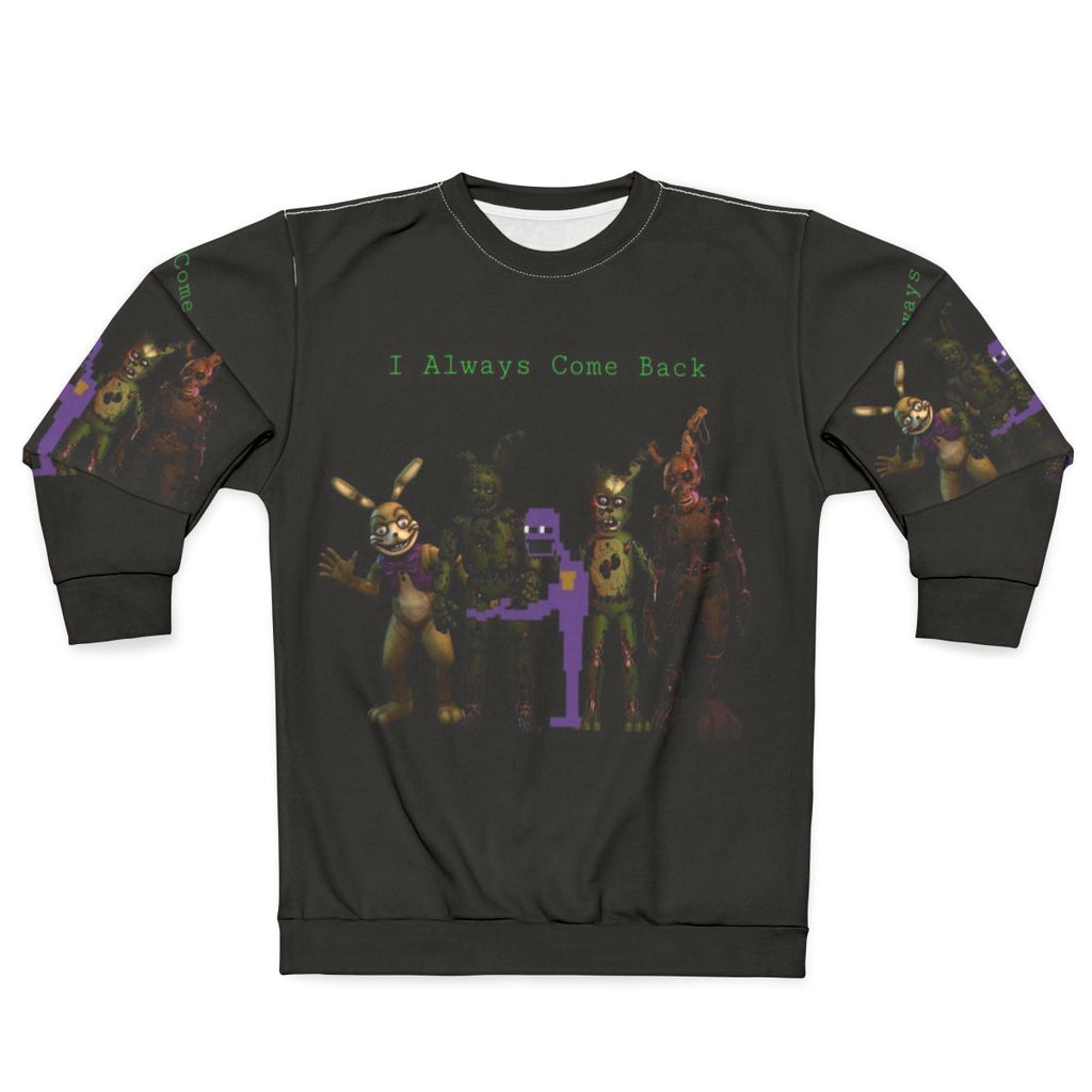 "I Always Come Back FNAF Afton Springtrap Sweatshirt"
