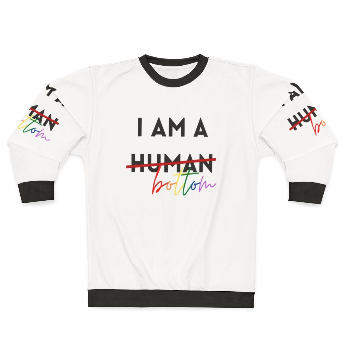 Retro vintage airline 'I Am A Bottom' sweatshirt