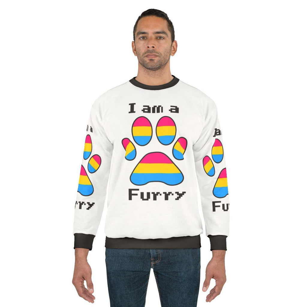 Retro Furry Pan Am Sweatshirt