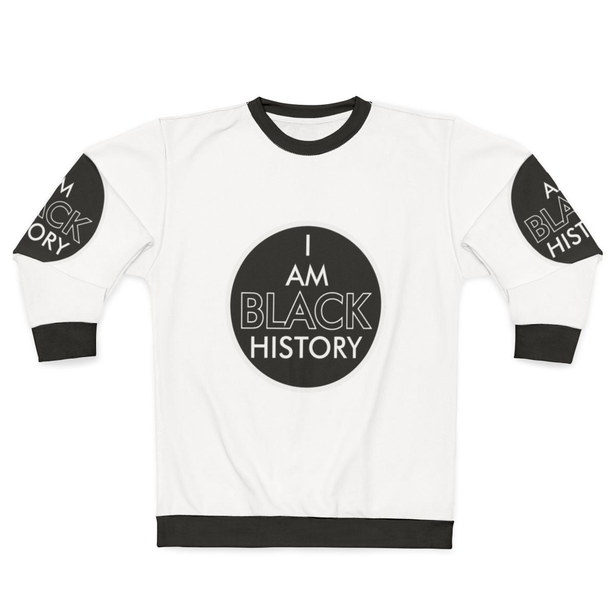 Vintage black history sweatshirt with retro Panam airline design