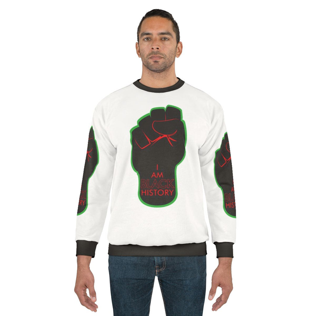 Black History RBG Sweatshirt with Retro Airline Branding
