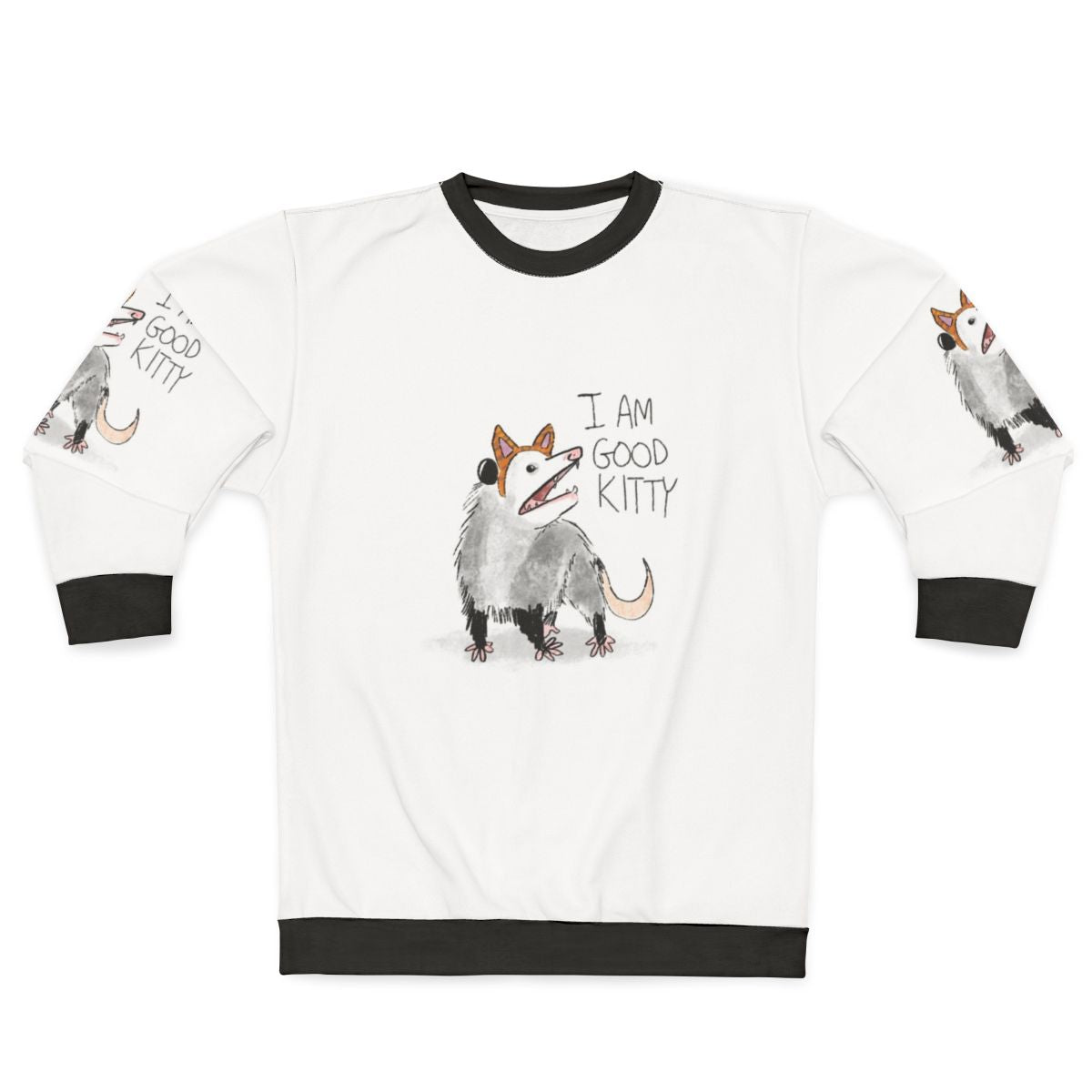 Good Kitty Cat Design Sweatshirt
