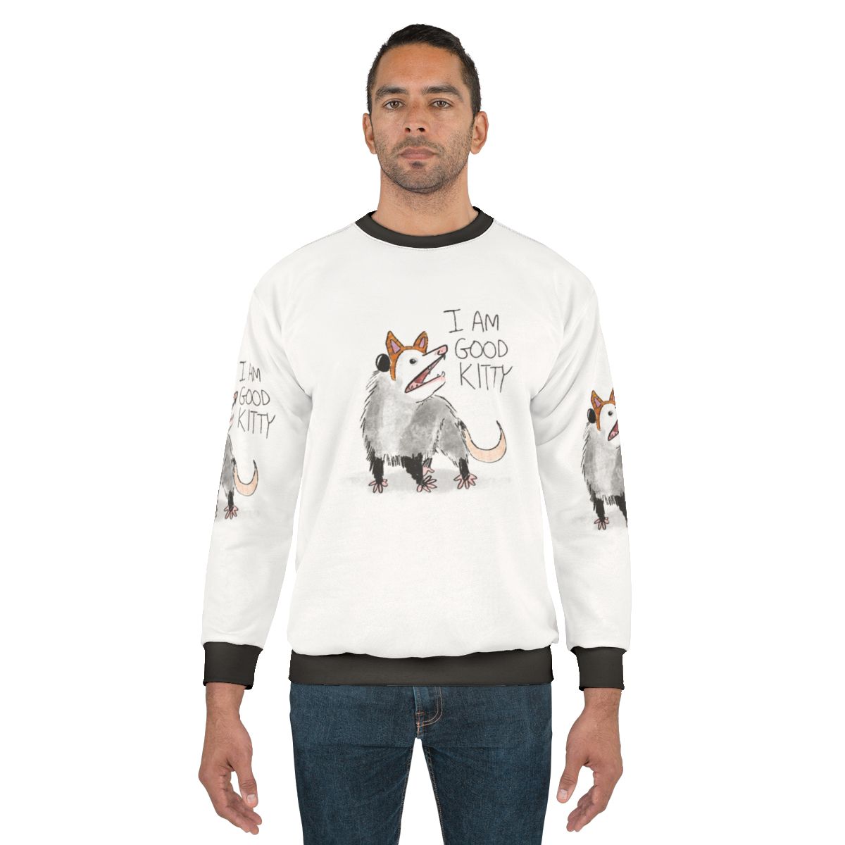 Good Kitty Cat Design Sweatshirt