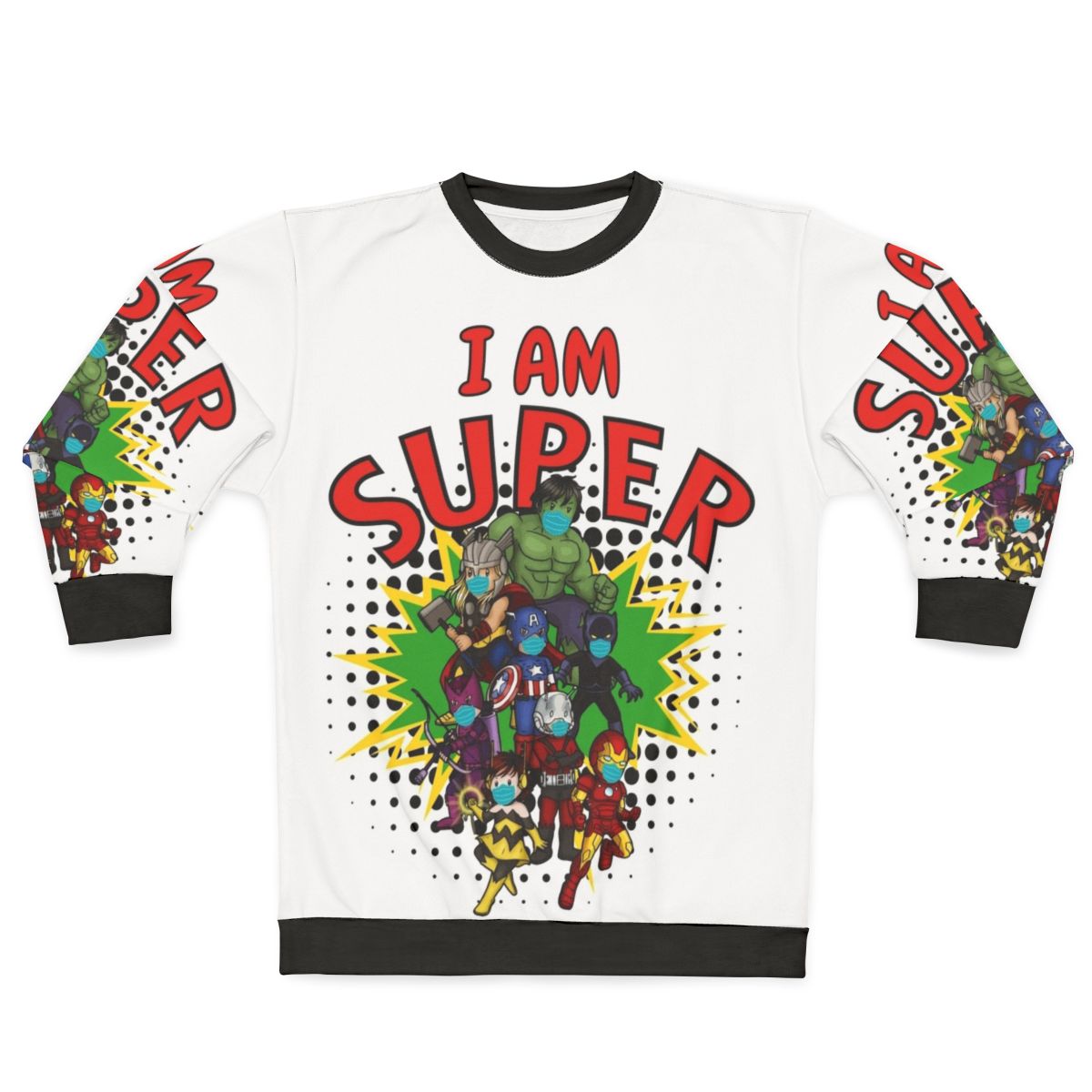 Coronavirus superhero kids sweatshirt