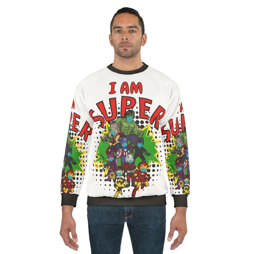Coronavirus superhero kids sweatshirt