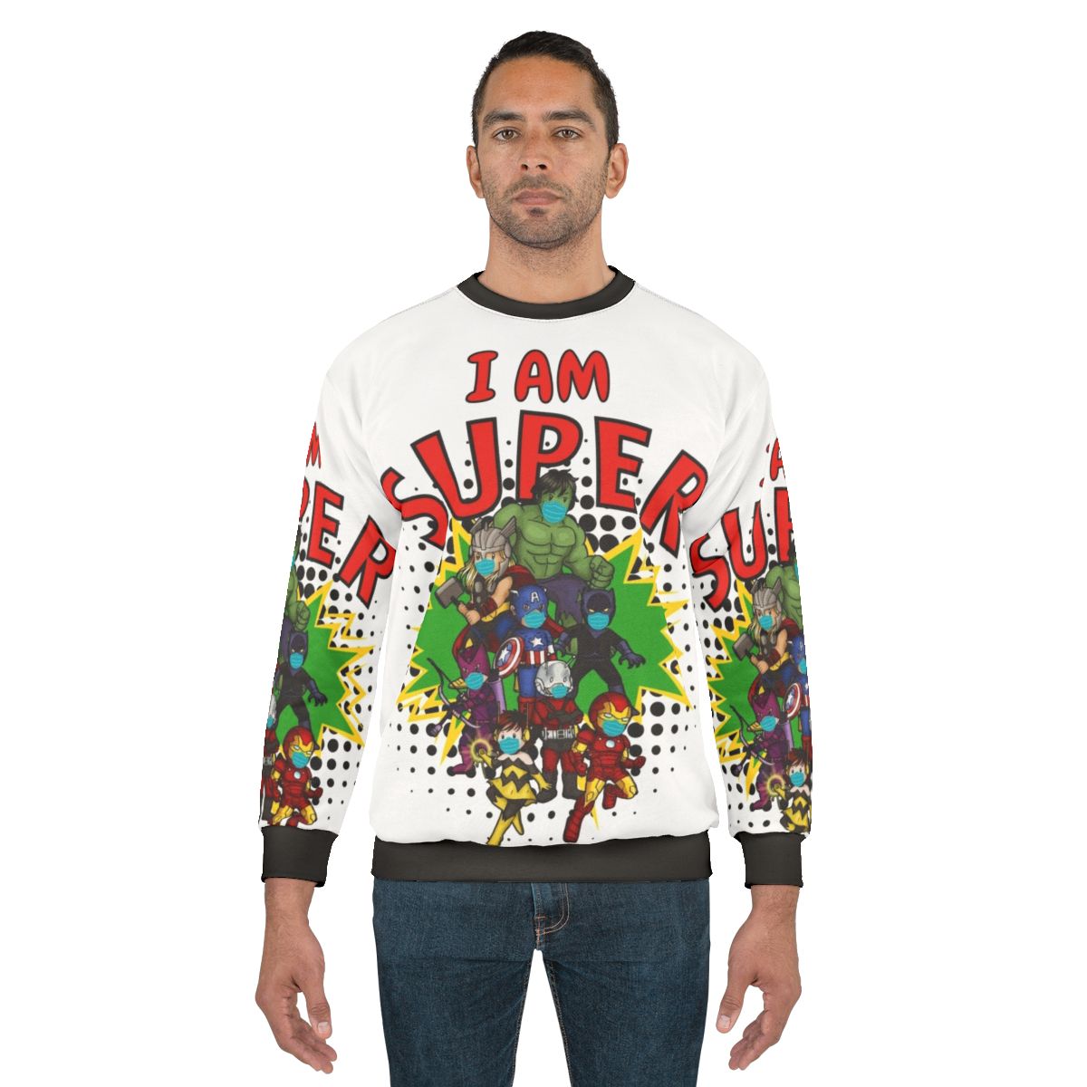 Coronavirus superhero kids sweatshirt