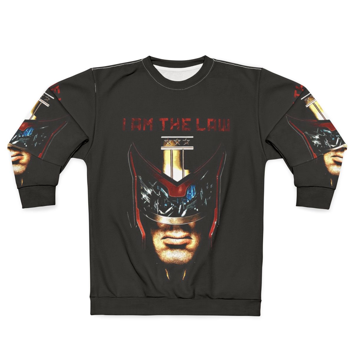 "I Am The Law" futuristic sci-fi themed sweatshirt