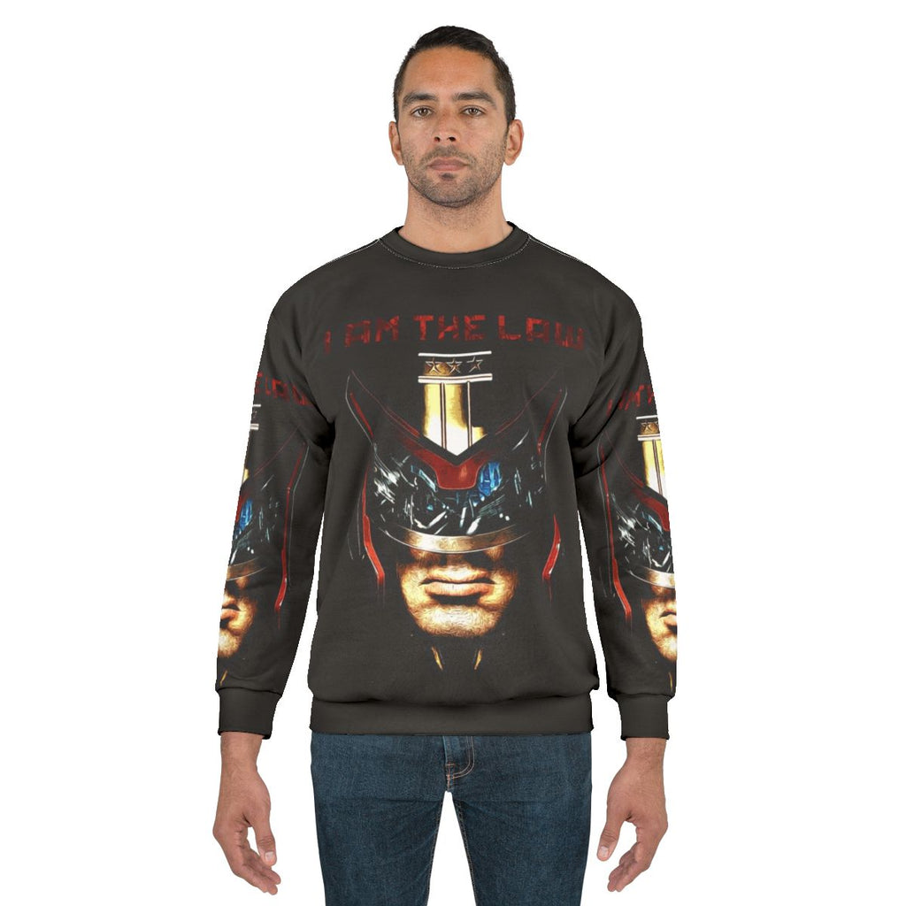 "I Am The Law" futuristic sci-fi themed sweatshirt