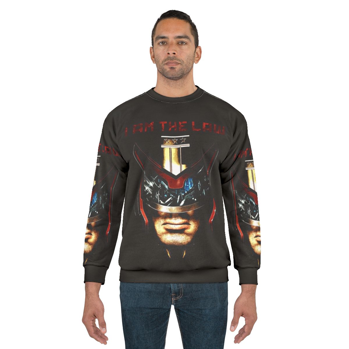 "I Am The Law" futuristic sci-fi themed sweatshirt