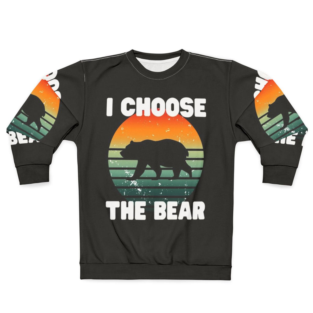 Choose The Bear women's sweatshirt with bear graphic
