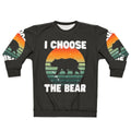 Choose The Bear women's sweatshirt with bear graphic