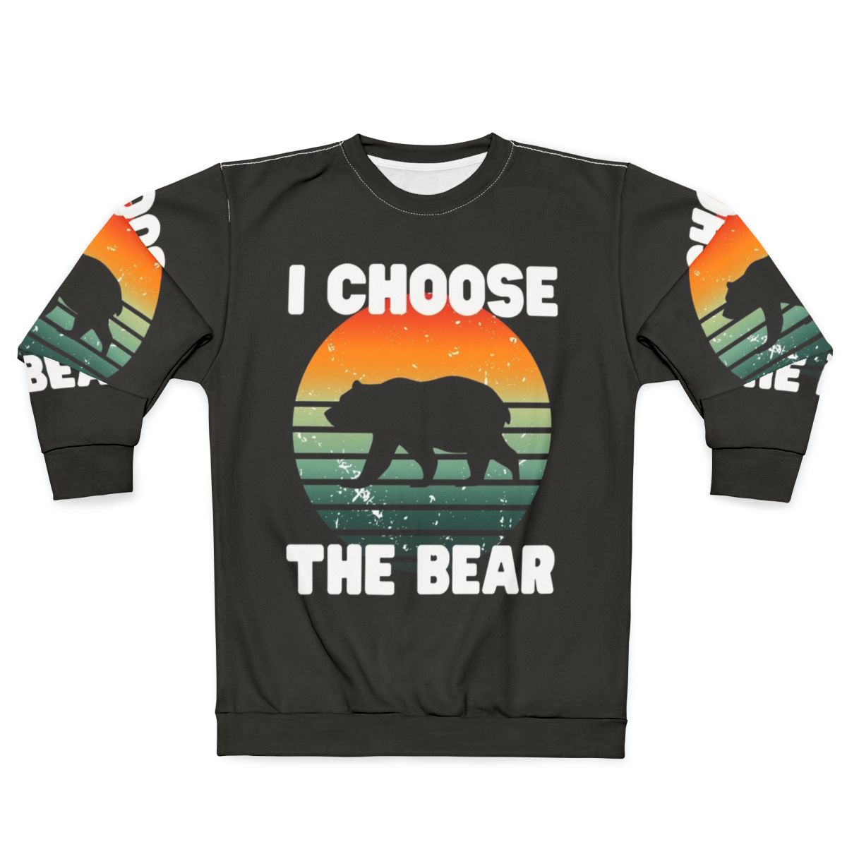 Choose The Bear women's sweatshirt with bear graphic