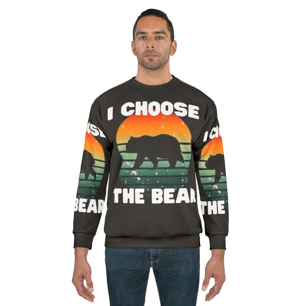 Choose The Bear women's sweatshirt with bear graphic