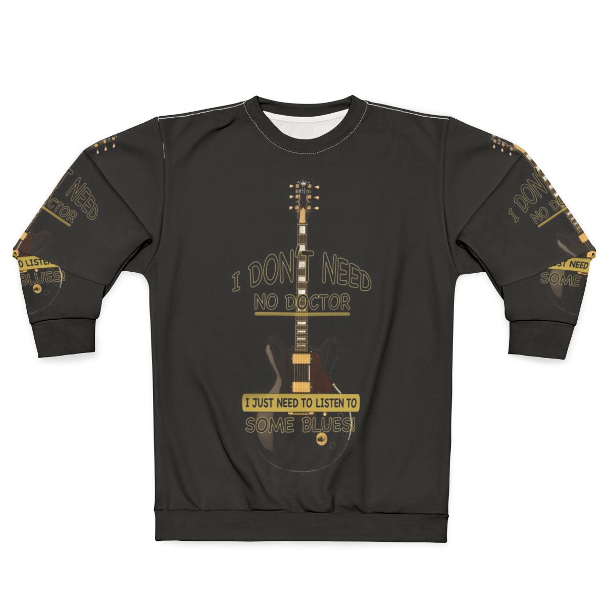 Vintage rock sweatshirt featuring blues and classic rock musicians