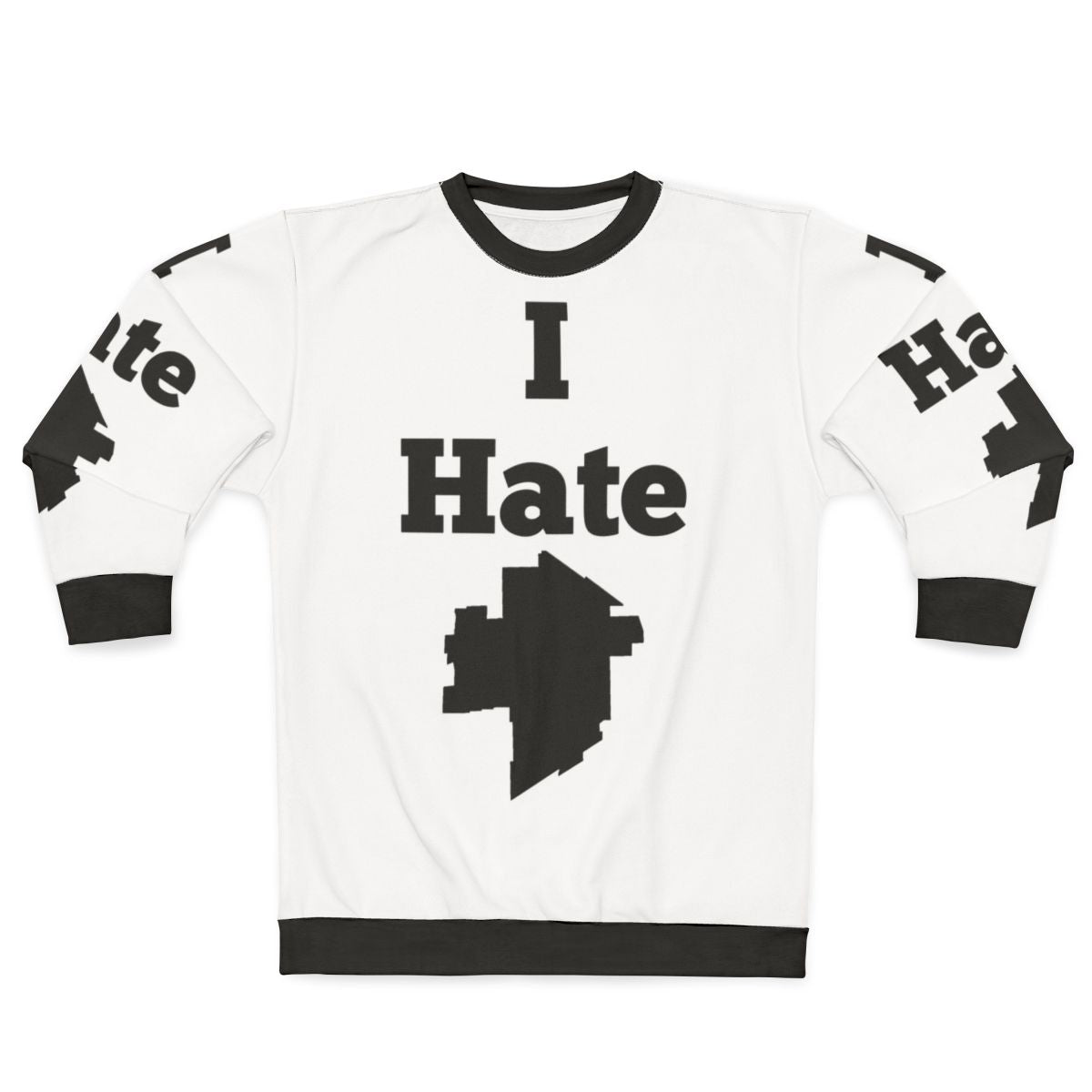 I Hate Winnipeg Sweatshirt with Winnipeg and The Weakerthans design