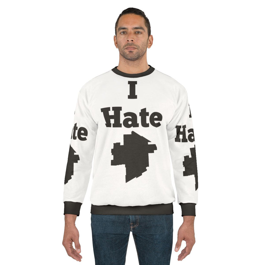 I Hate Winnipeg Sweatshirt with Winnipeg and The Weakerthans design