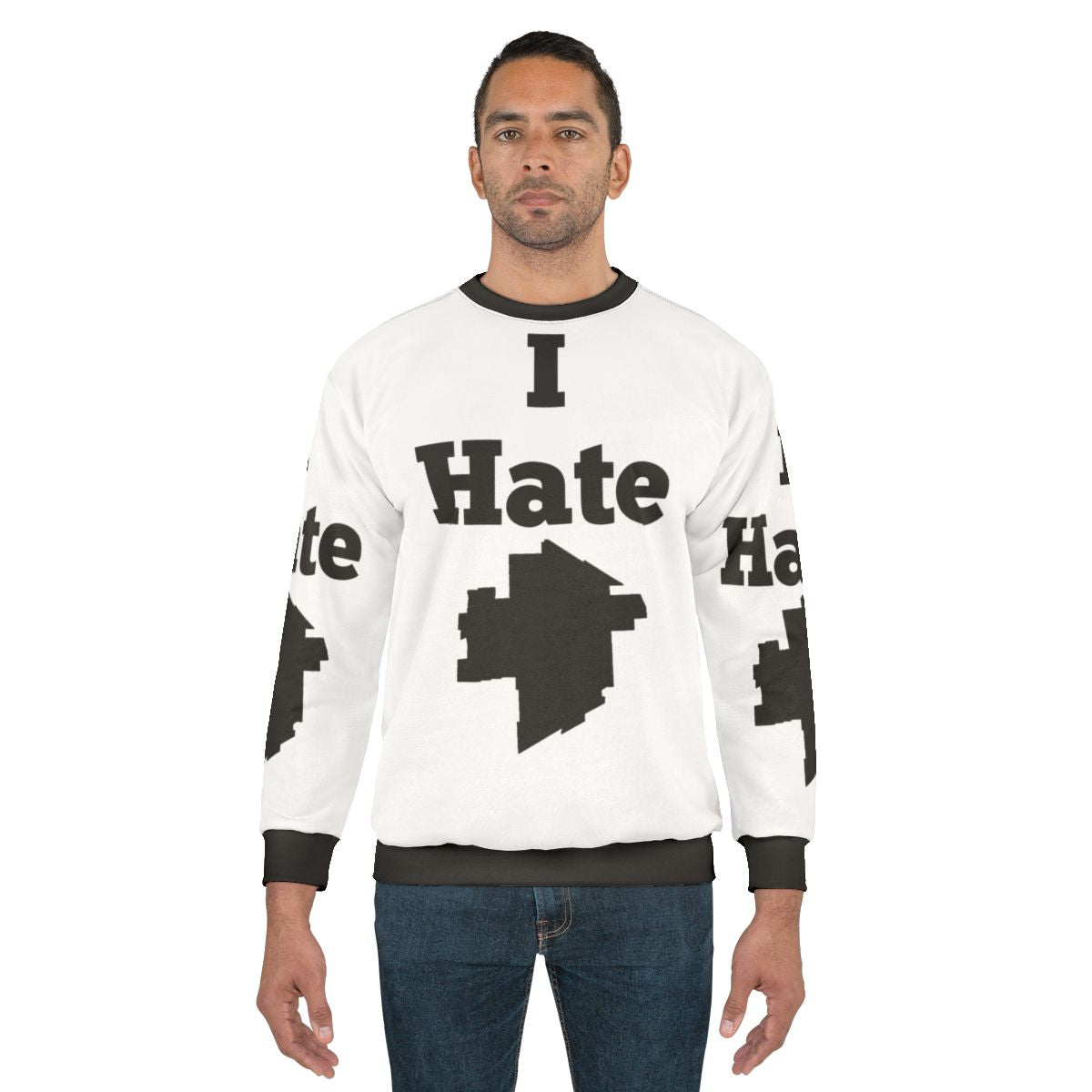 I Hate Winnipeg Sweatshirt with Winnipeg and The Weakerthans design