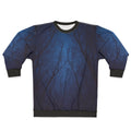 Starry night galaxy sweatshirt with quote "I Have Loved The Stars Too Fondly"