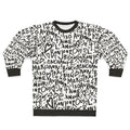 French sweatshirt with hand-drawn "I Love You" design