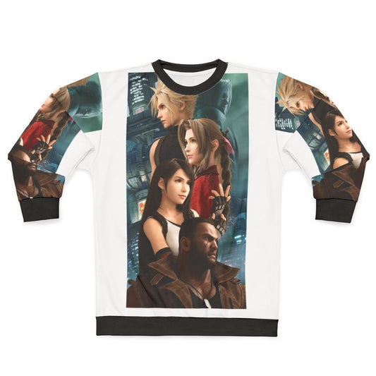 Anime-inspired sweatshirt featuring Final Fantasy VII Remake design