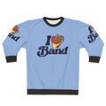 I Love Band Sweatshirt for French Horn Players and Music Lovers