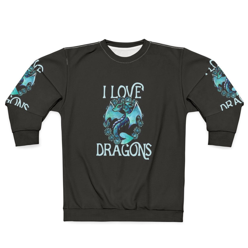 Purple dragon sweatshirt for dragons lovers