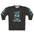 Purple dragon sweatshirt for dragons lovers