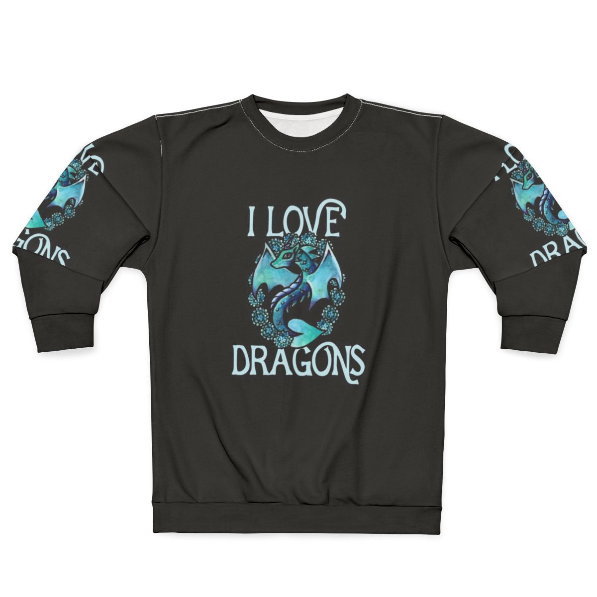 Purple dragon sweatshirt for dragons lovers
