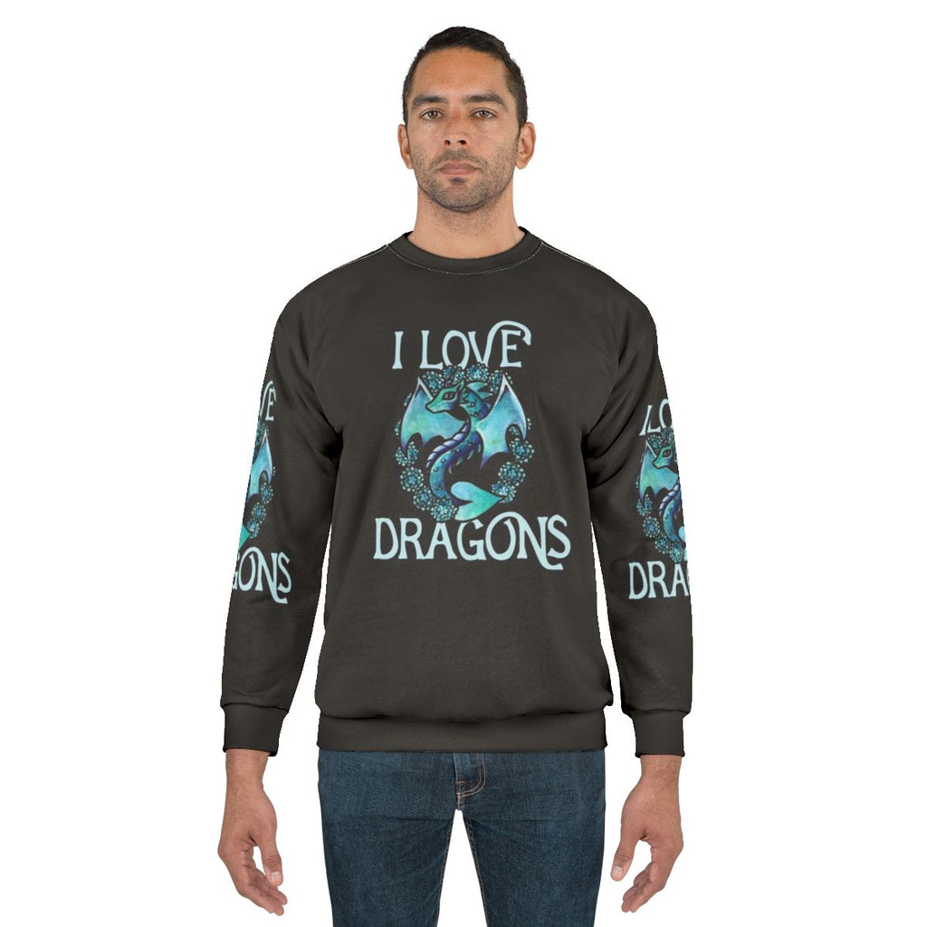 Purple dragon sweatshirt for dragons lovers