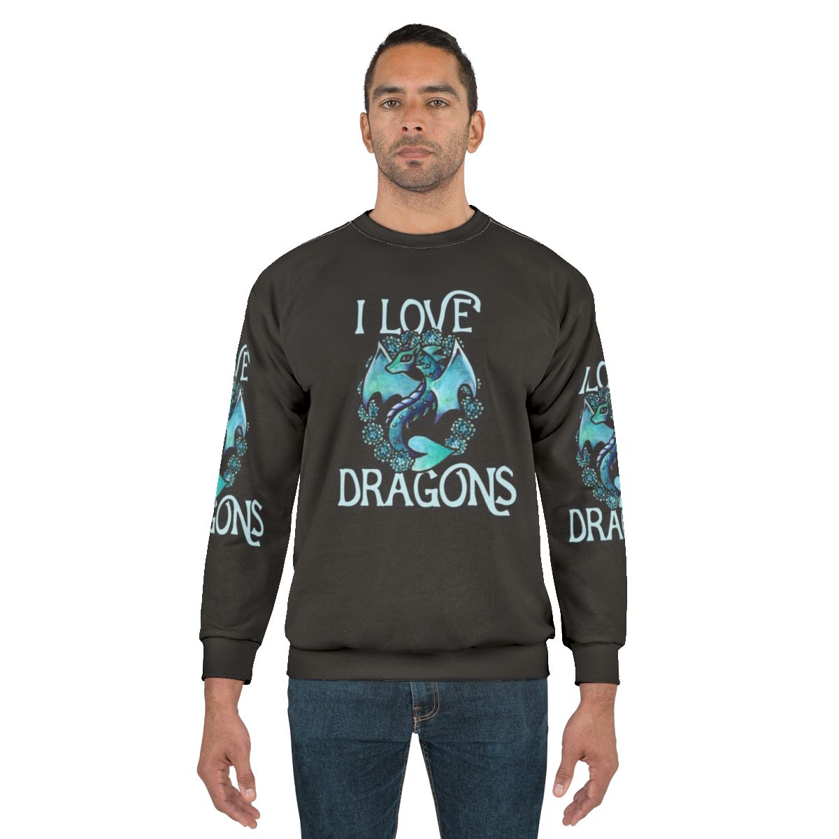 Purple dragon sweatshirt for dragons lovers