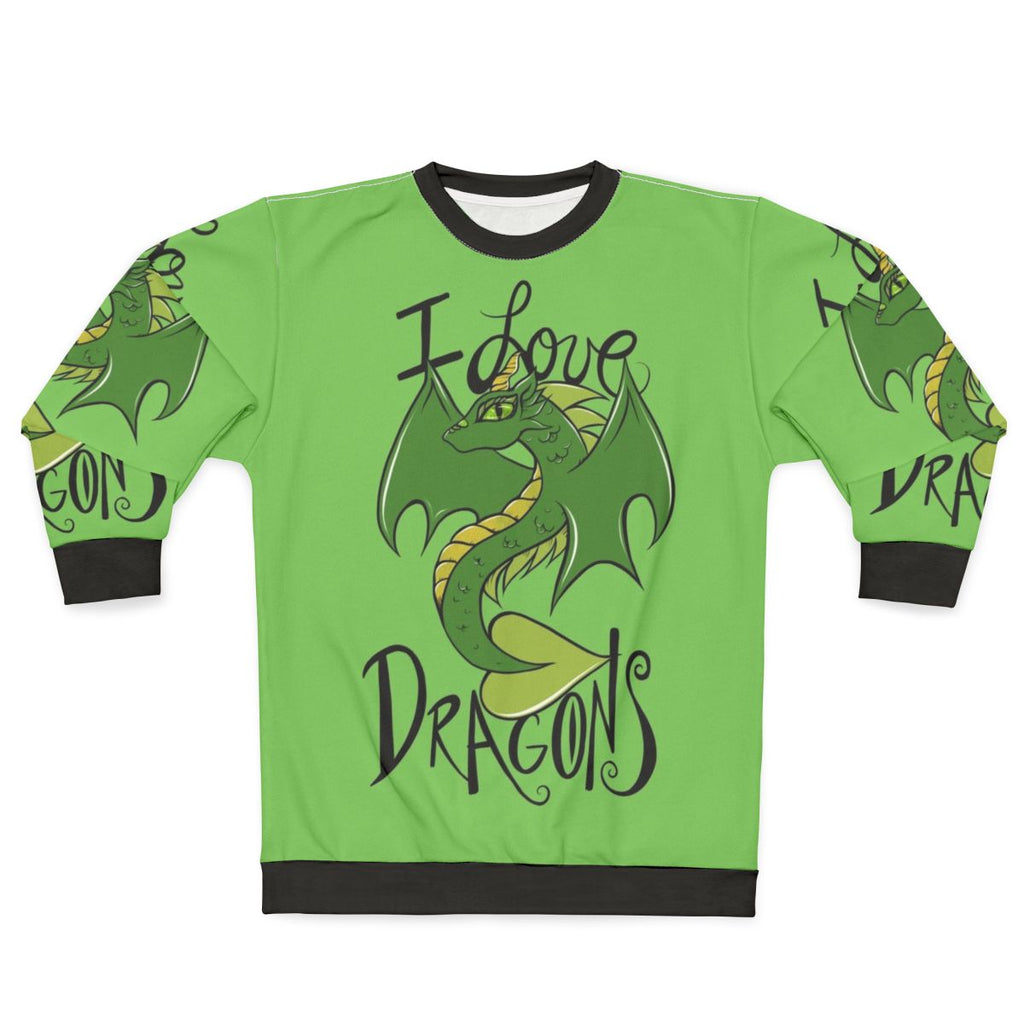 Dragon sweatshirt with a playful and whimsical design