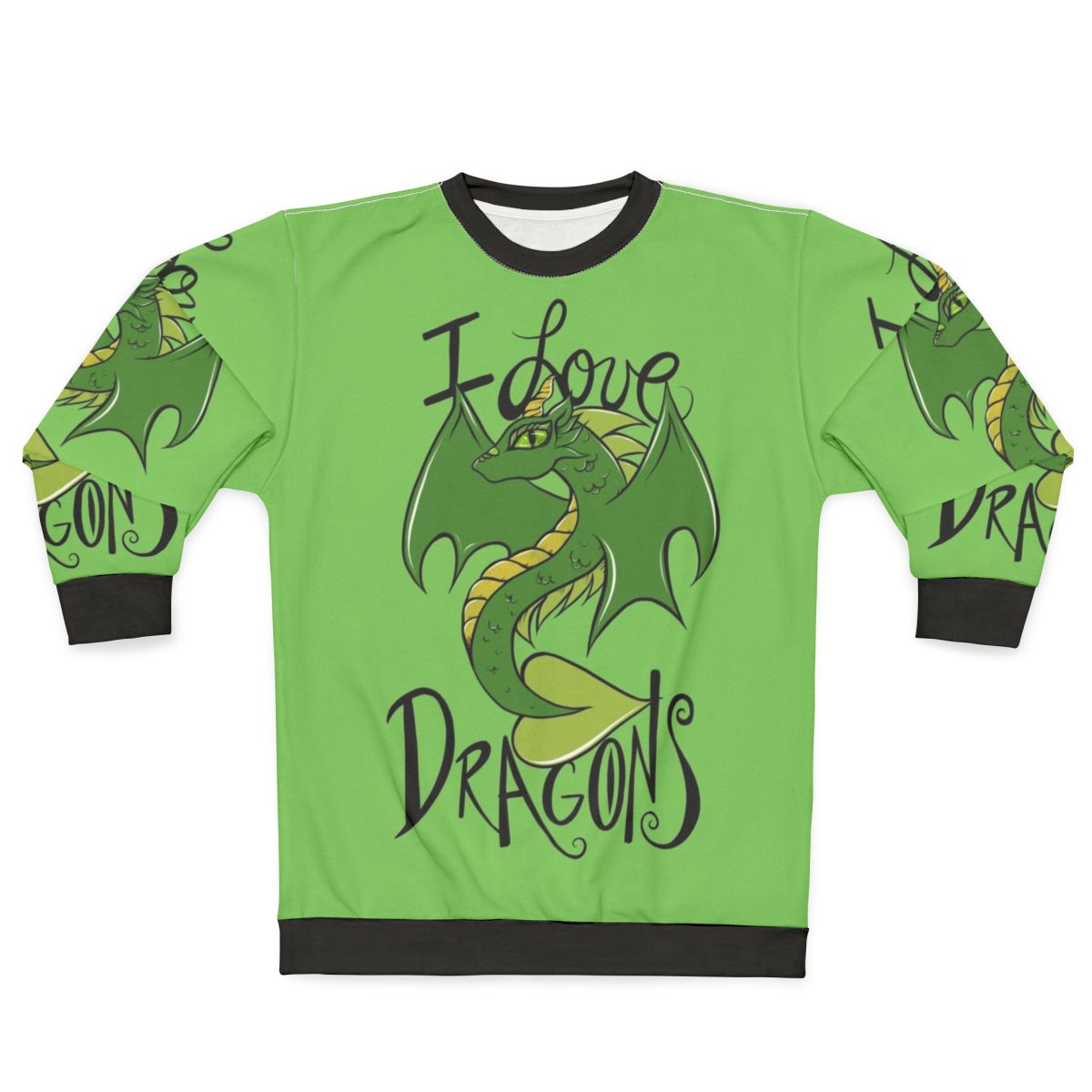 Dragon sweatshirt with a playful and whimsical design