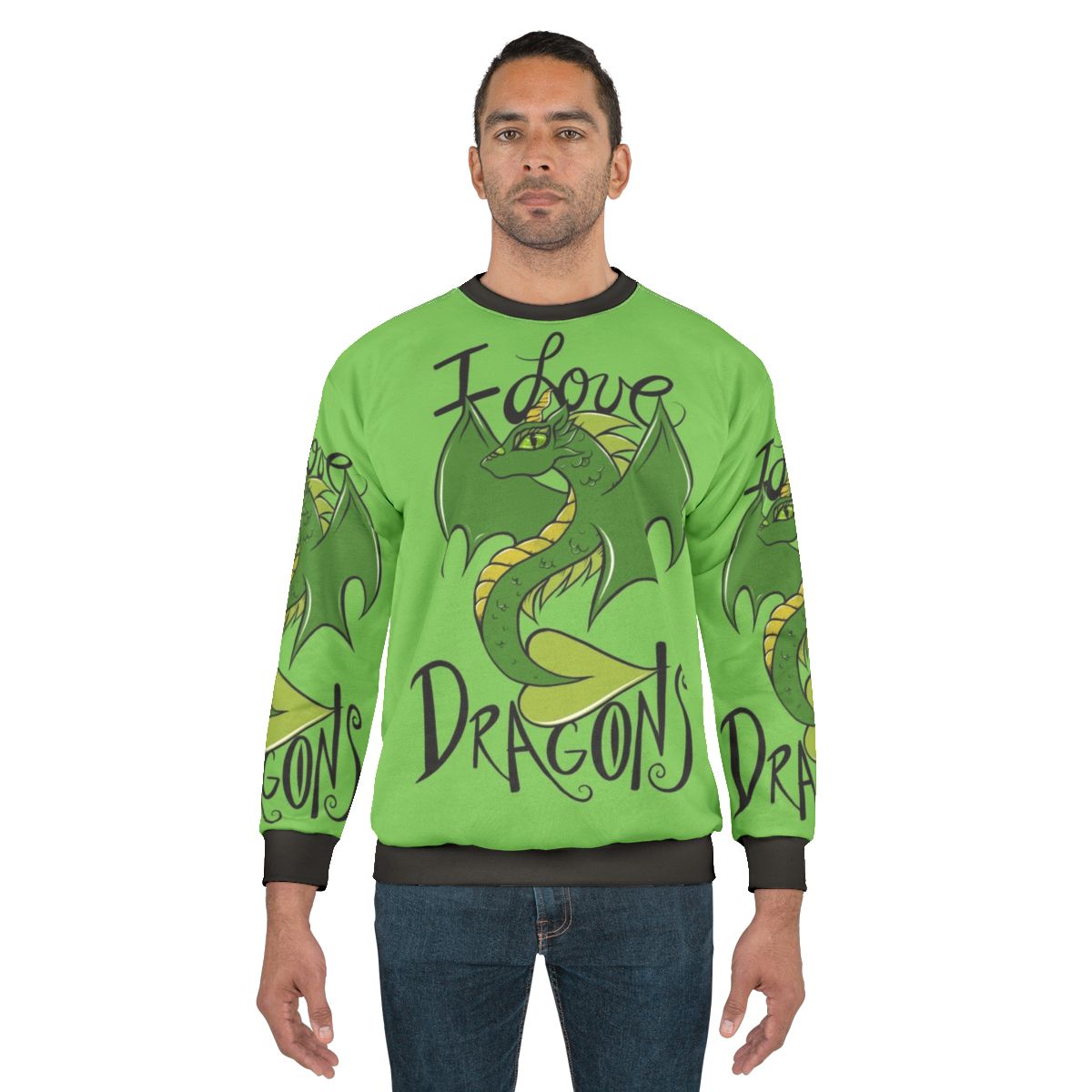 Dragon sweatshirt with a playful and whimsical design