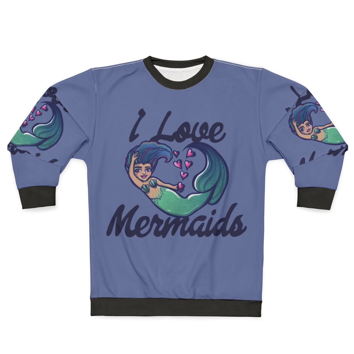Mermaid Sweatshirt with Cute Mermaid Design