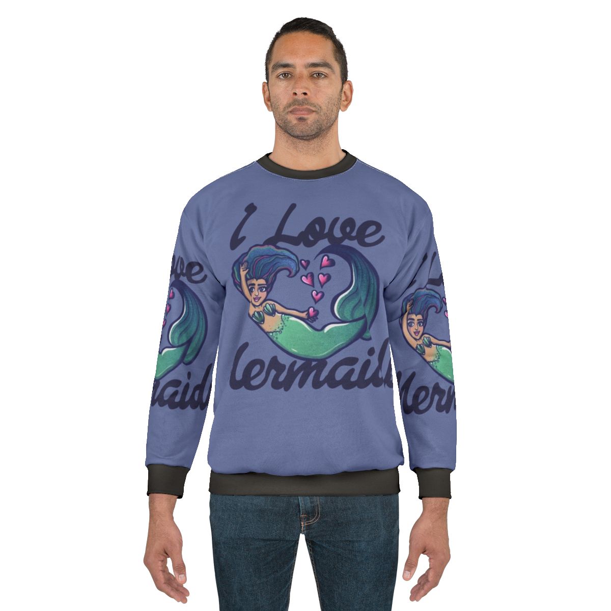 Mermaid Sweatshirt with Cute Mermaid Design