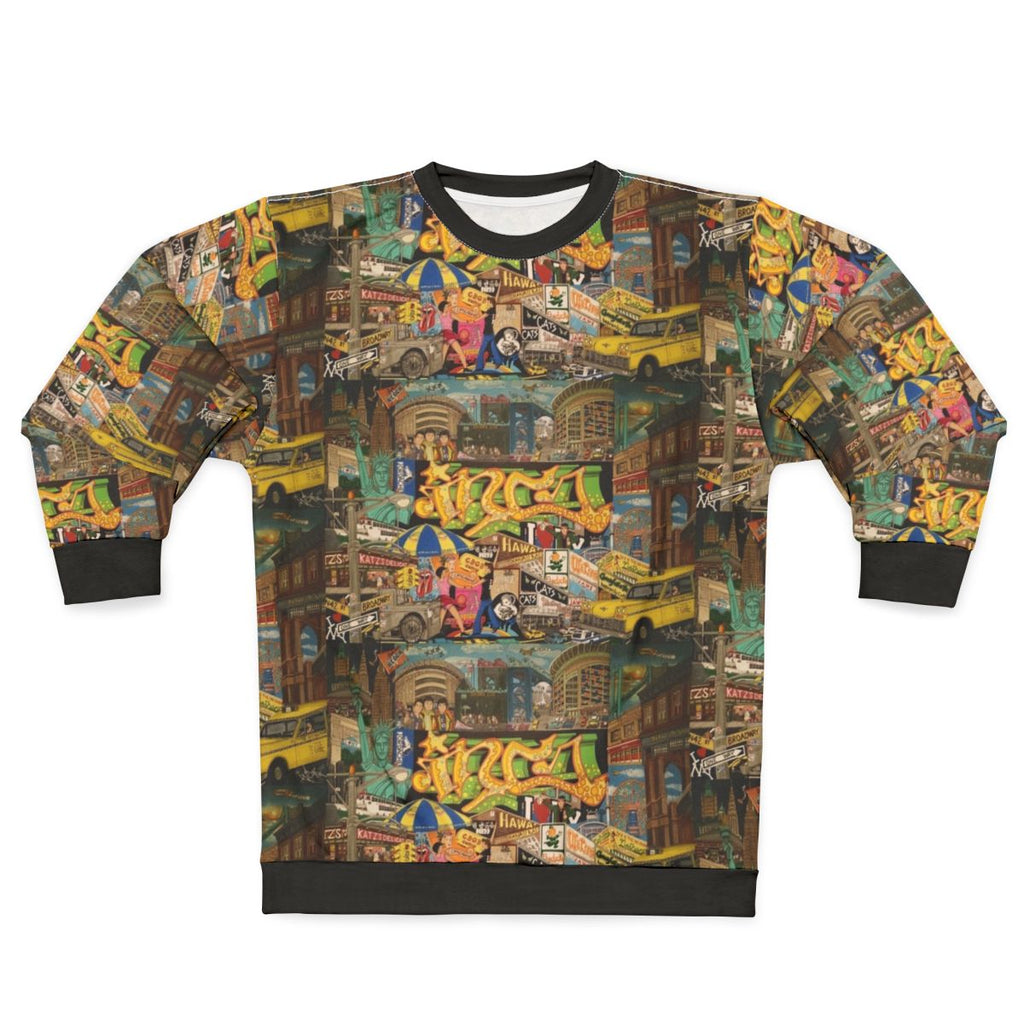 I Love NY Sweatshirt showcasing the iconic New York City skyline