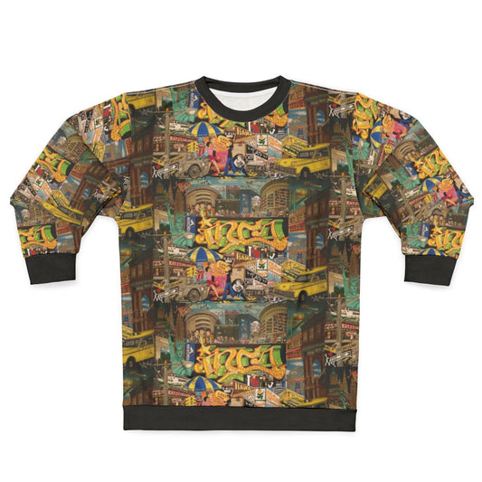I Love NY Sweatshirt showcasing the iconic New York City skyline