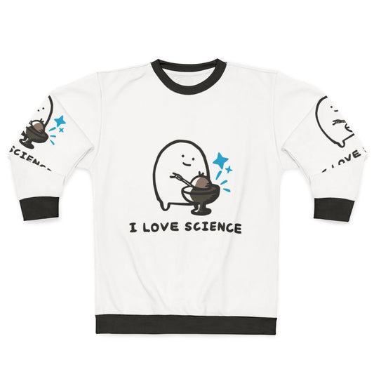 Science sweatshirt featuring the radiant glow of nuclear physics