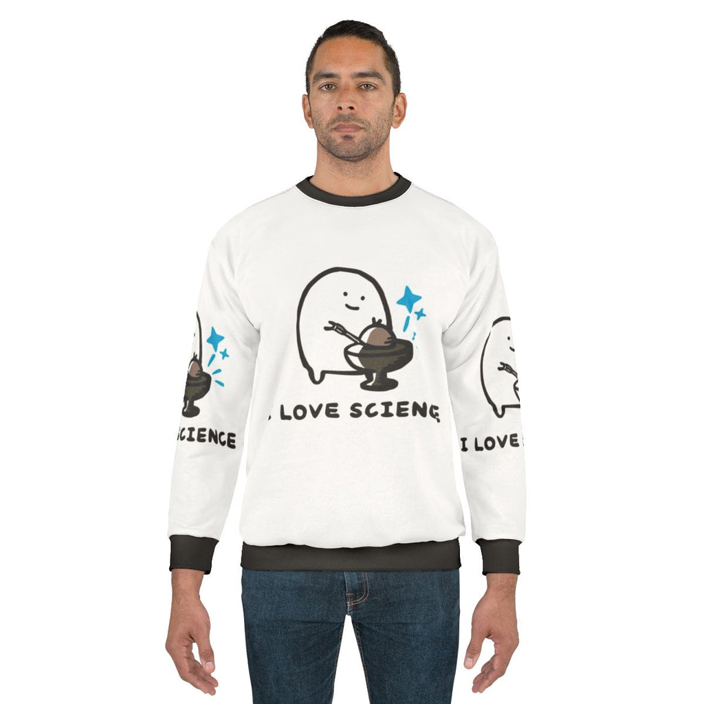 Science sweatshirt featuring the radiant glow of nuclear physics