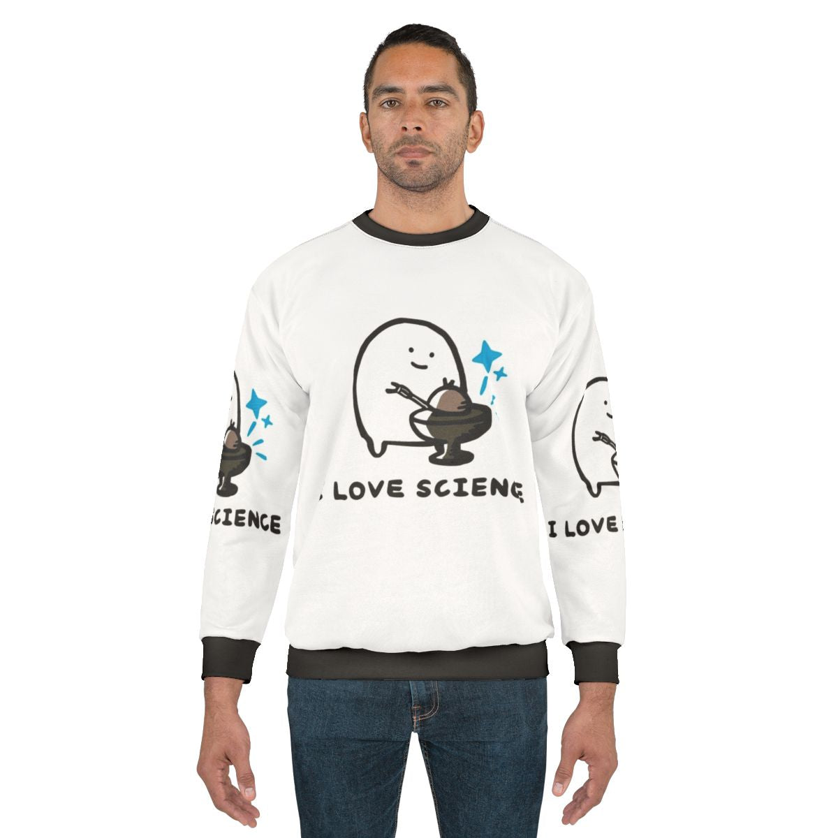 Science sweatshirt featuring the radiant glow of nuclear physics