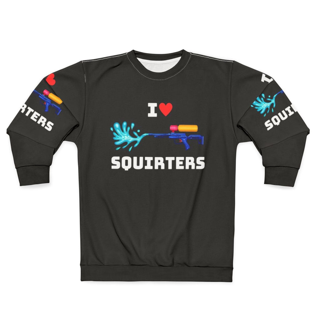 I Love Squirters Sweatshirt with Cute Squirrel Graphic