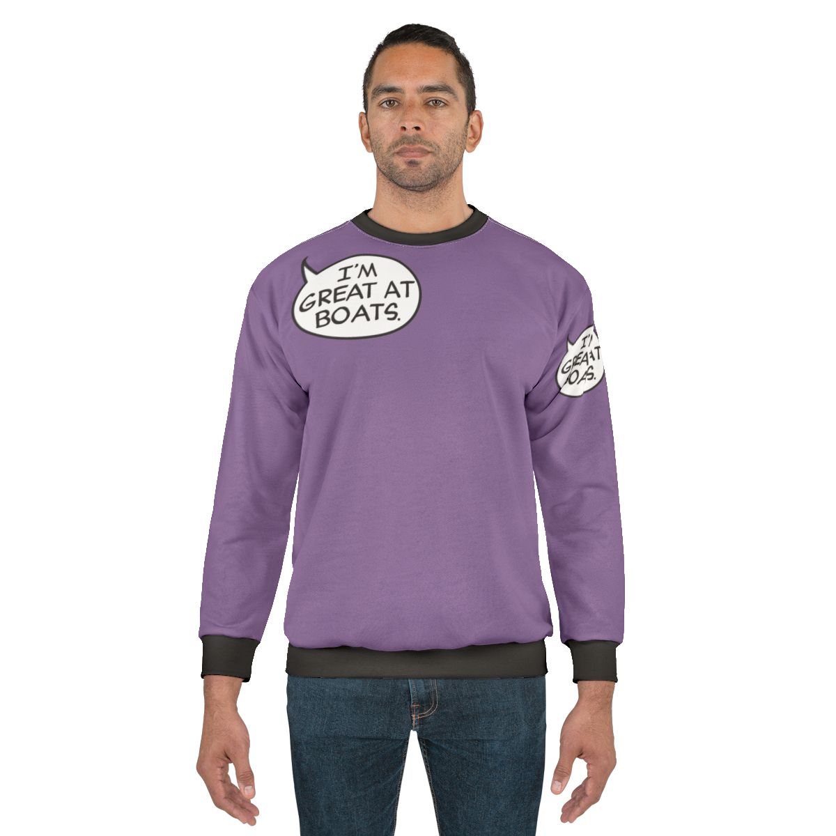 Hawkeye "I'm Great At Boats" Avengers Marvel Superhero Sweatshirt