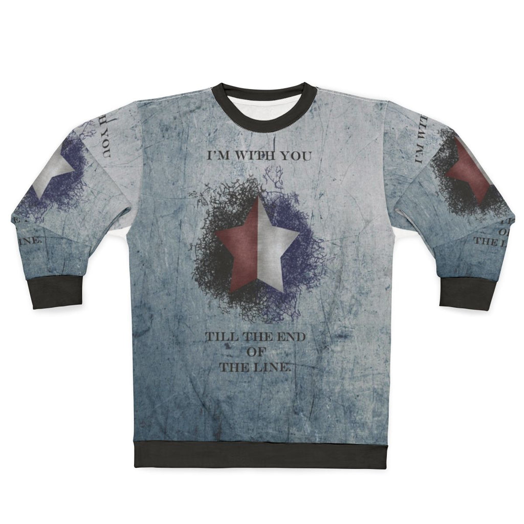 I'm With You Till The End Of The Line Ver2 Captain America Winter Soldier Bucky Barnes Sweatshirt