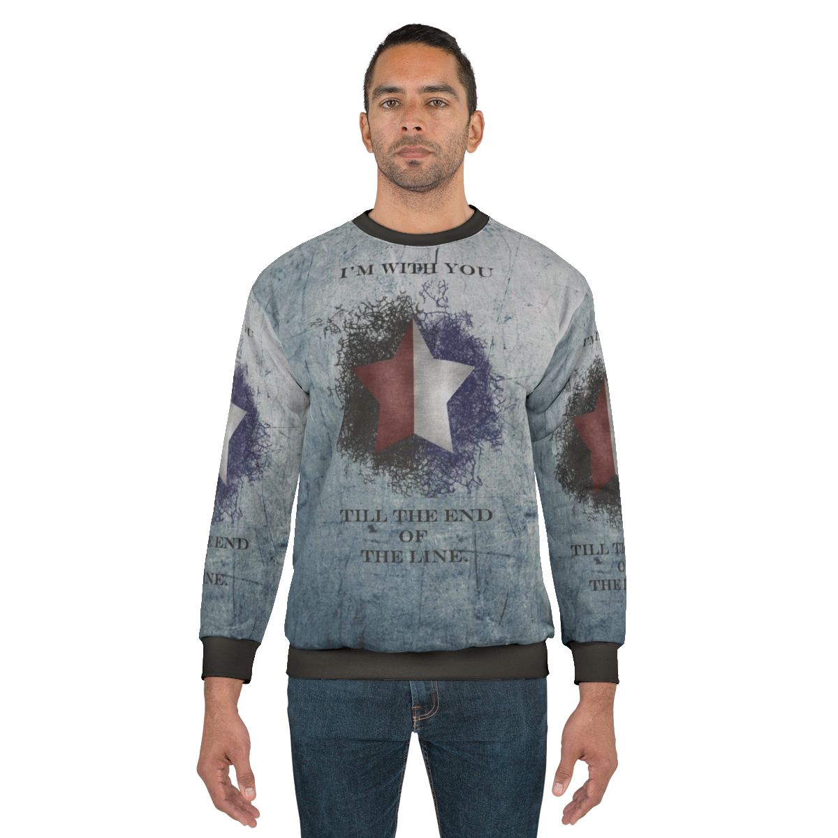 I'm With You Till The End Of The Line Ver2 Captain America Winter Soldier Bucky Barnes Sweatshirt