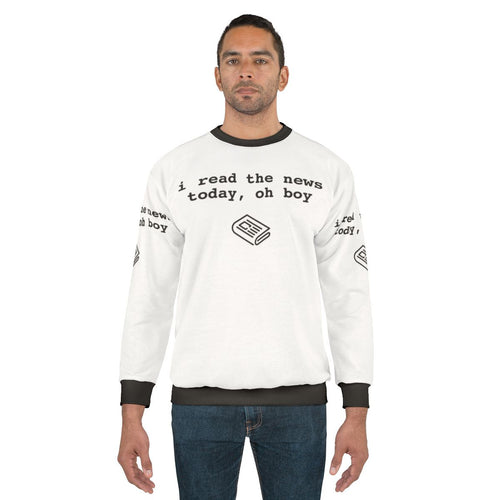 Beatles inspired "I Read The News" graphic sweatshirt