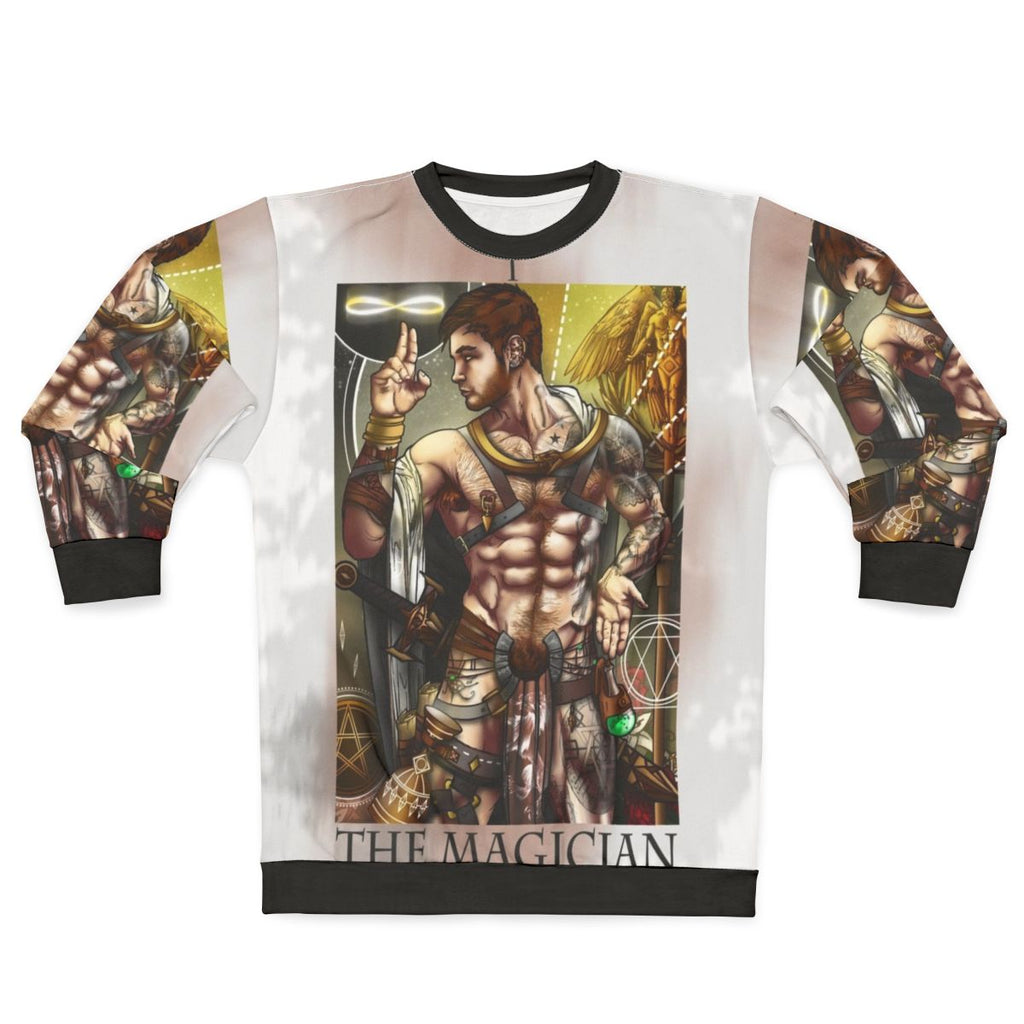 The Magician tarot card sweatshirt for gay and pagan fashion
