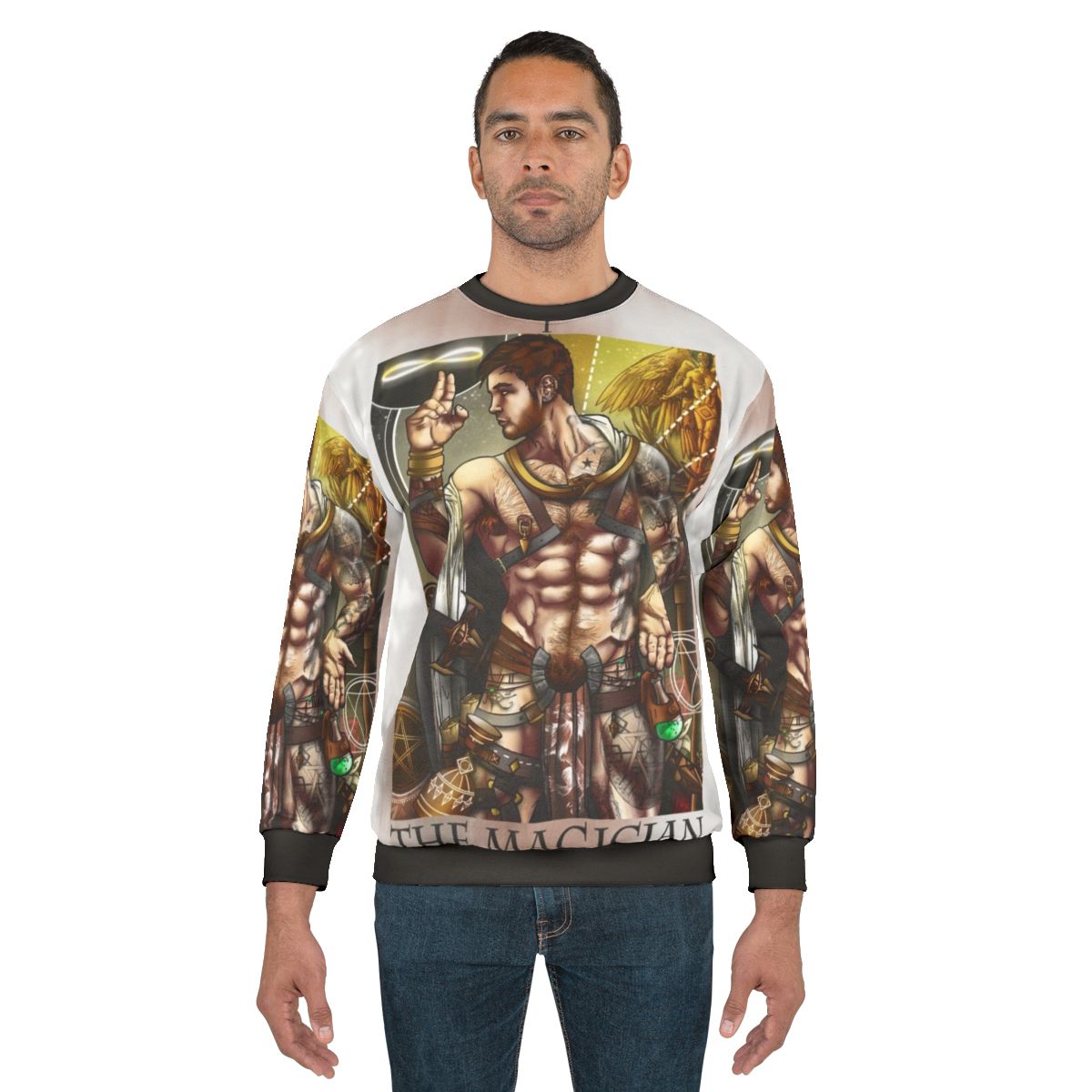 The Magician tarot card sweatshirt for gay and pagan fashion