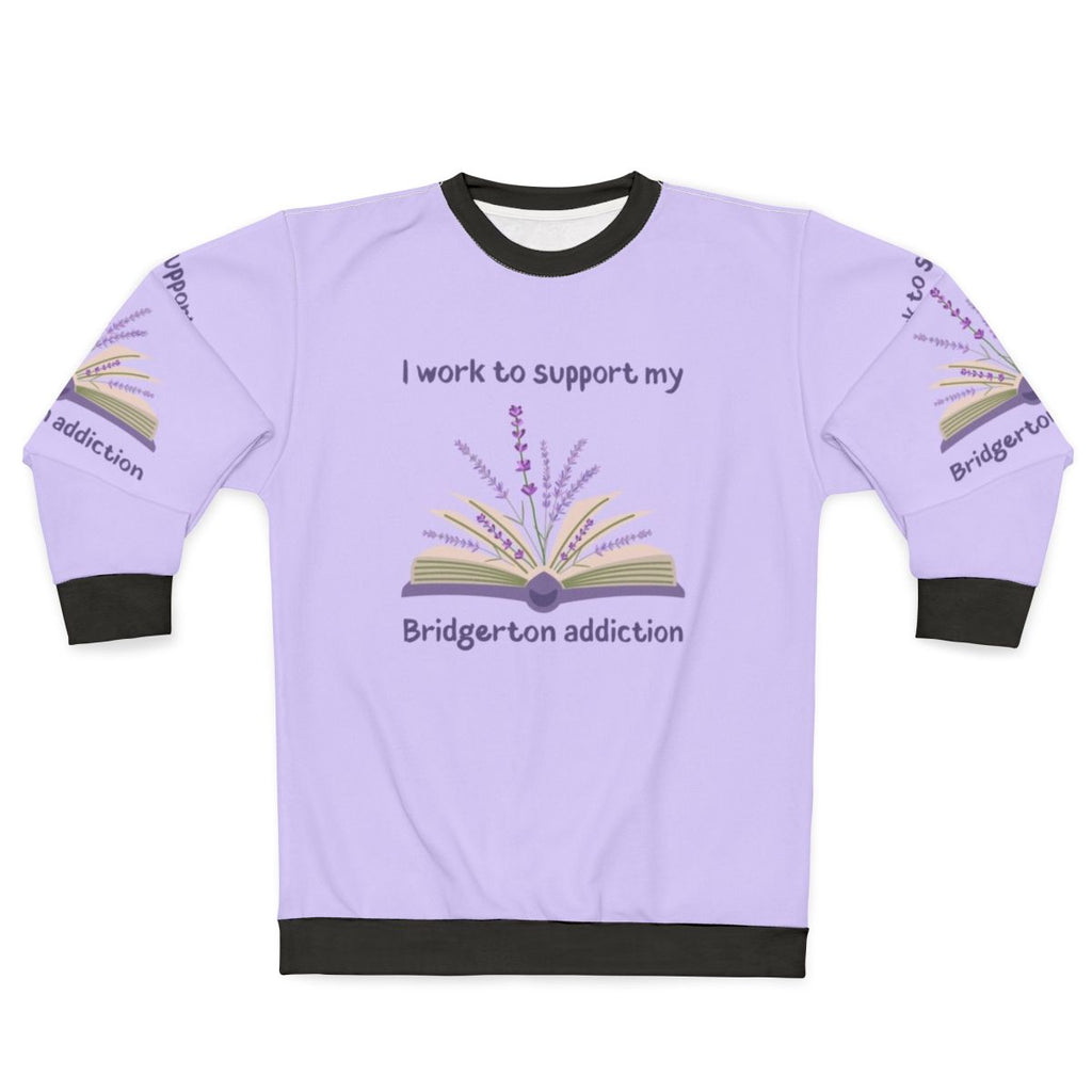 Bridgerton themed sweatshirt with floral design