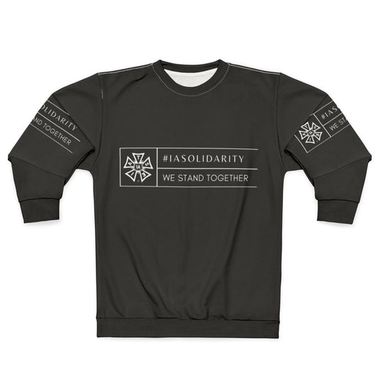 IATSE Solidarity Sweatshirt with "We Stand Together" text and logo
