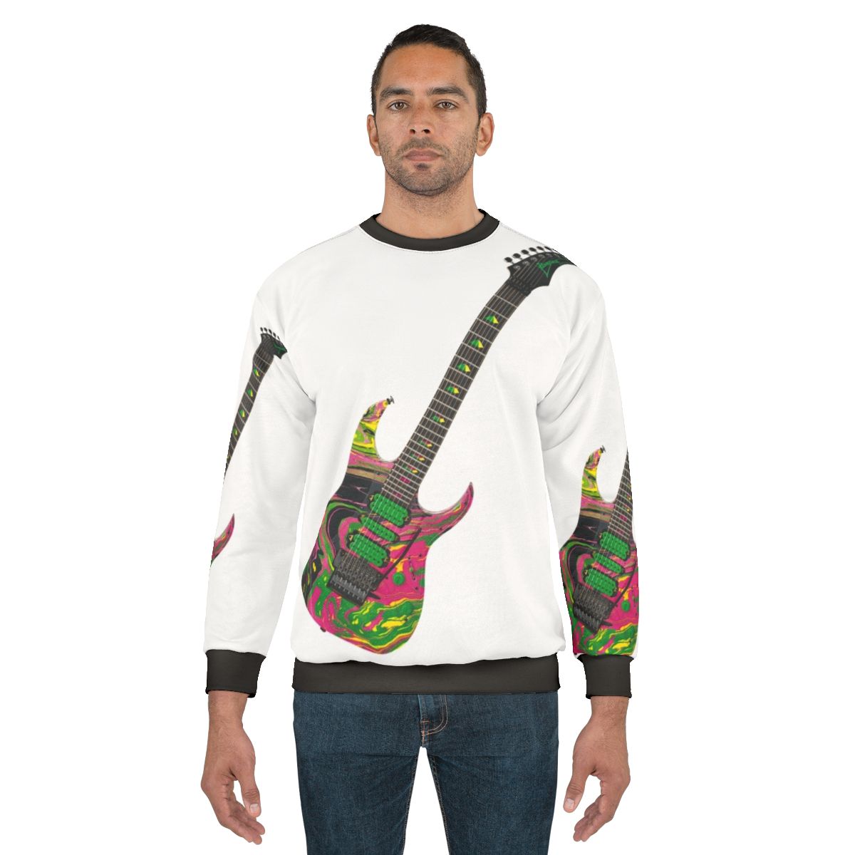 Ibanez Universe UV77 MC Guitar Sweatshirt featuring Steve Vai Passion Warfare design